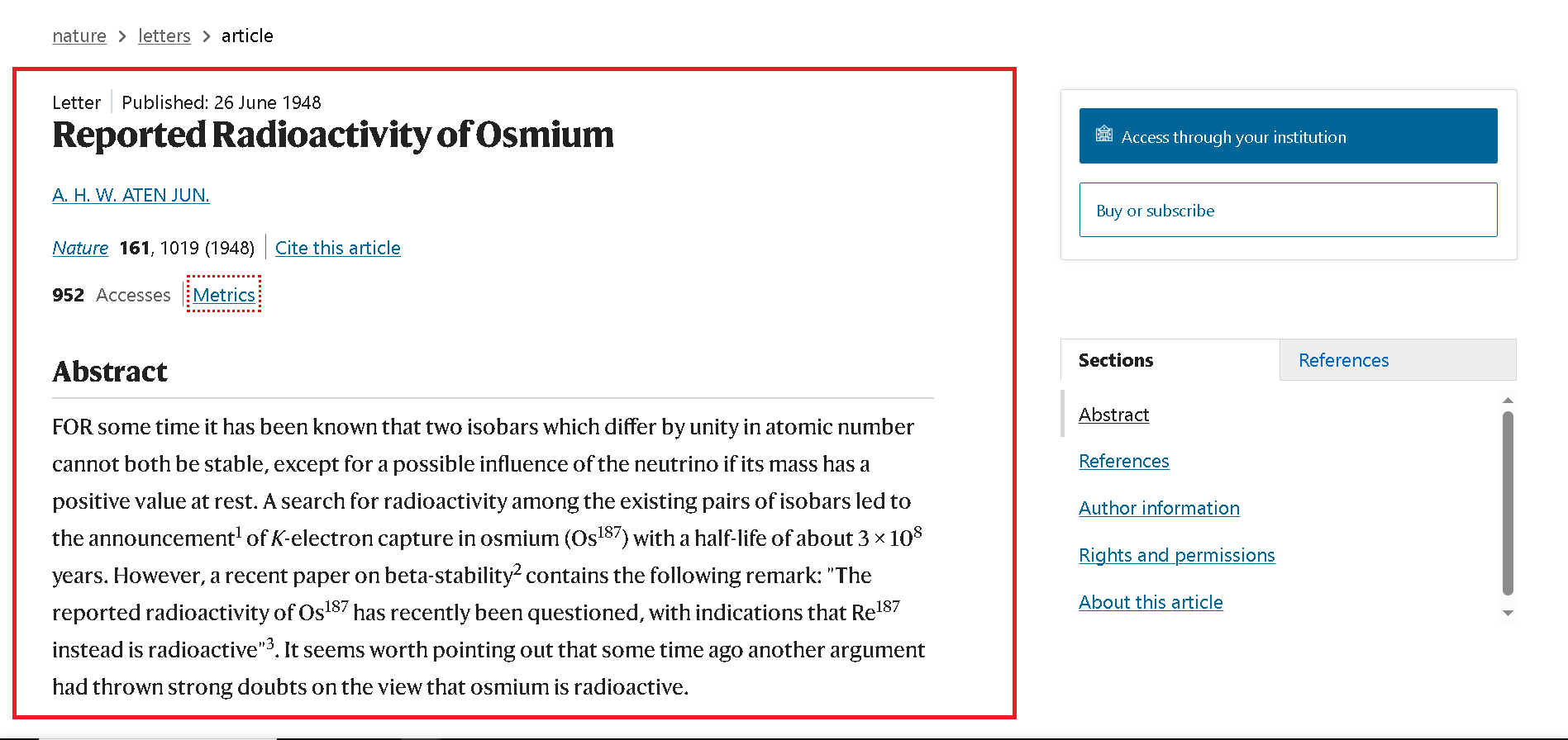 Osmium has radioactive isotopes that are unsafe for humans.