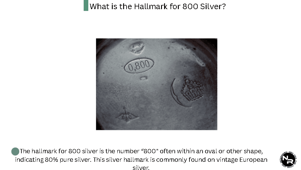 What is the hallmark for 800 silver? What is the hallmark for 800 silver?