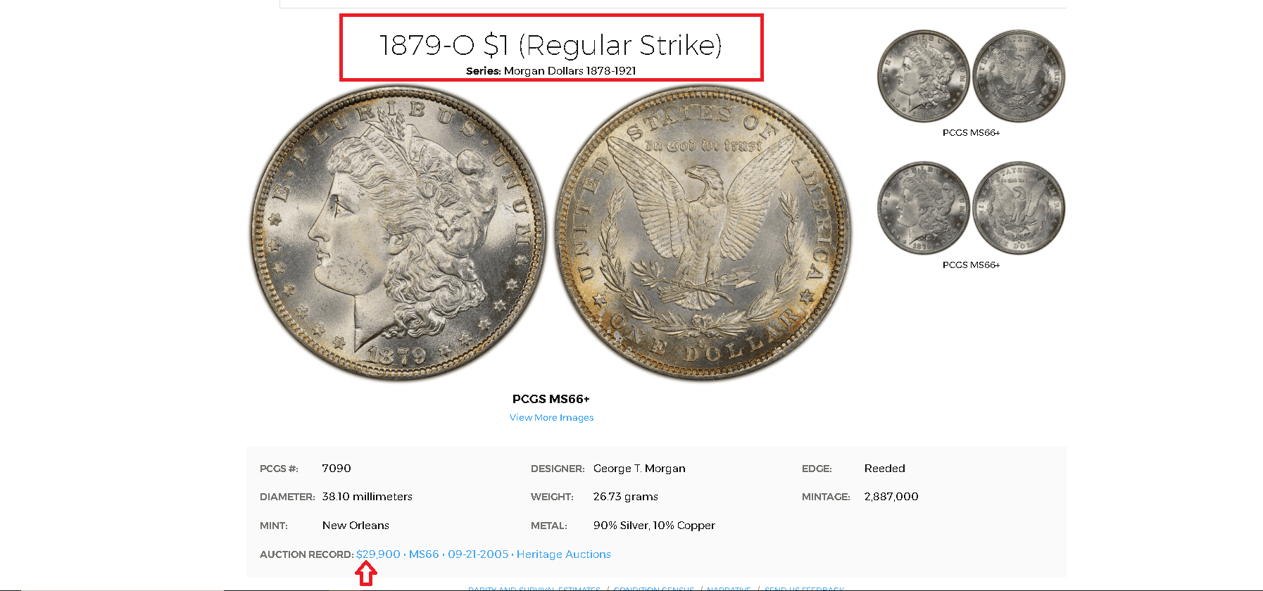 1879-o (Regular Strike) value and worth- sold for ~$30,000 1879-o (Regular Strike) value and worth- sold for ~$30,000