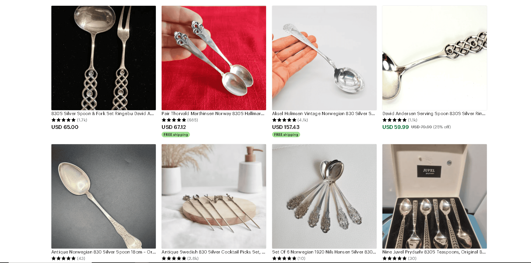 Scandinavian (.830) silver cutlery and tableware sold on Etsy. Scandinavian (.830) silver cutlery and tableware sold on Etsy.