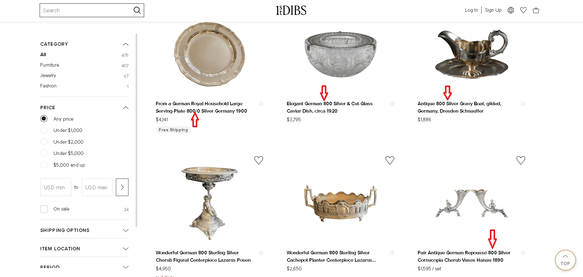 Selection of 800 German silver