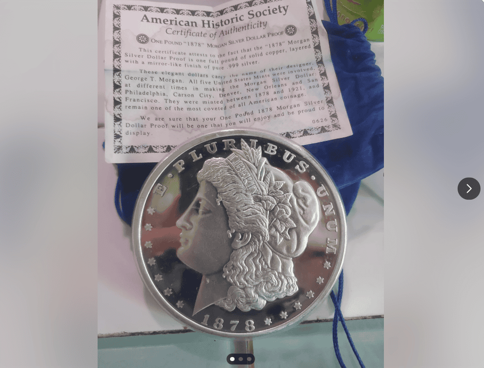 What is a One Pound 1878 Morgan Silver Dollar Proof Coin? What is a One Pound 1878 Morgan Silver Dollar Proof Coin?