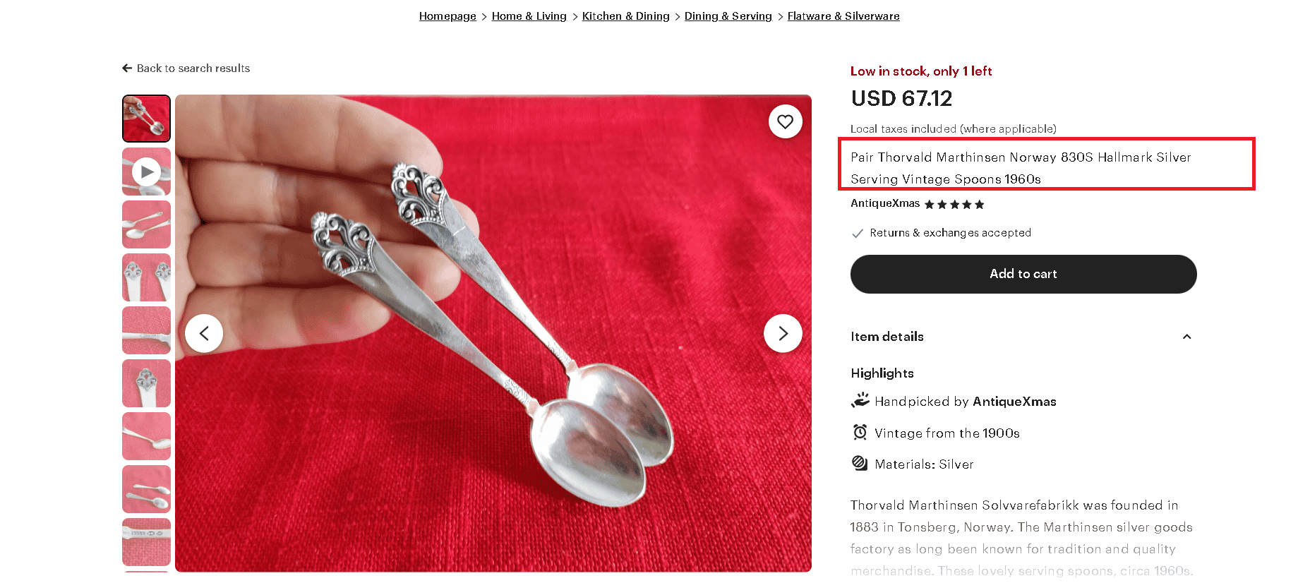 Pair Thorvald Marthinsen Norway 830S Hallmark Silver Serving Vintage Spoons 1960s Pair Thorvald Marthinsen Norway 830S Hallmark Silver Serving Vintage Spoons 1960s