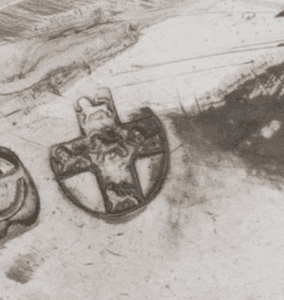 Five lions passant on a cross hallmark Five lions passant on a cross hallmark