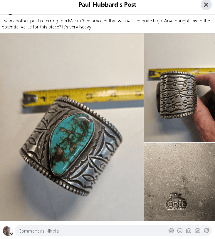 Mark Chee silver hallmark example Mark Chee silver hallmark example