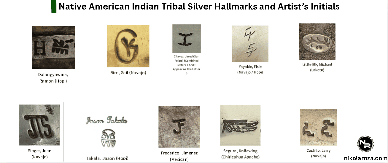 Native American Indian Silver Hallmarks Native American Indian Silver Hallmarks