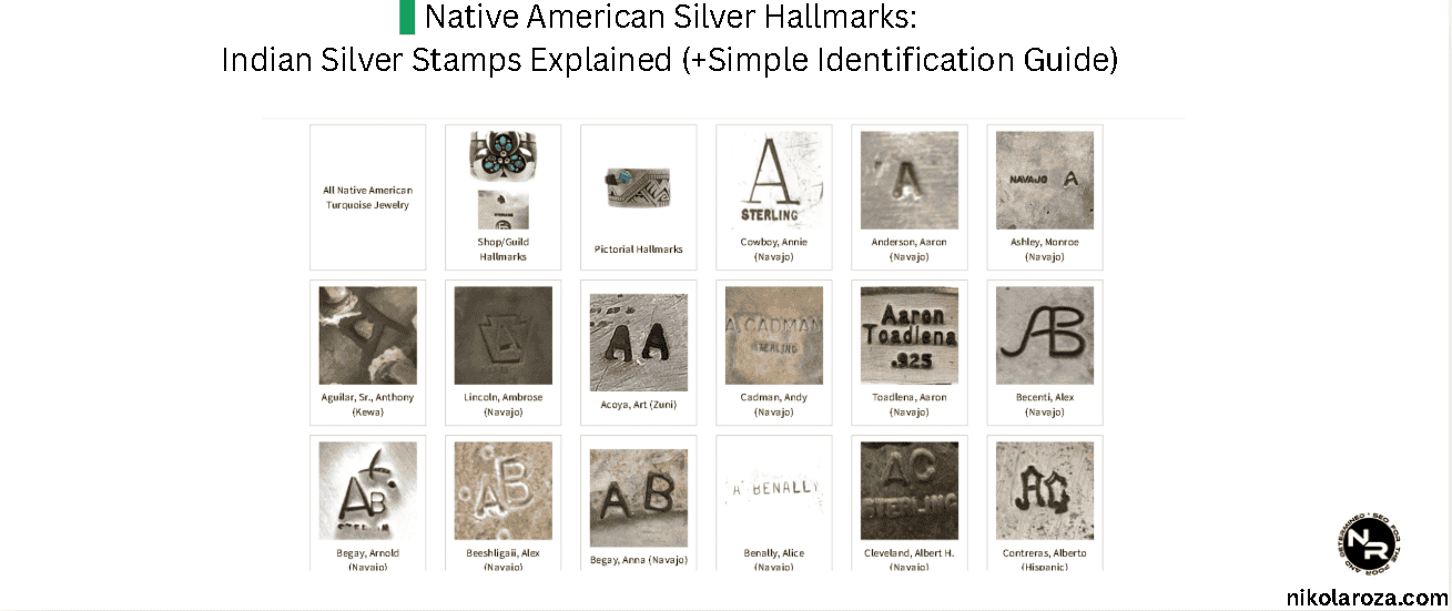 Native American Silver Hallmarks- Indian Silver Stamps Explained (+Simple Identification Guide)