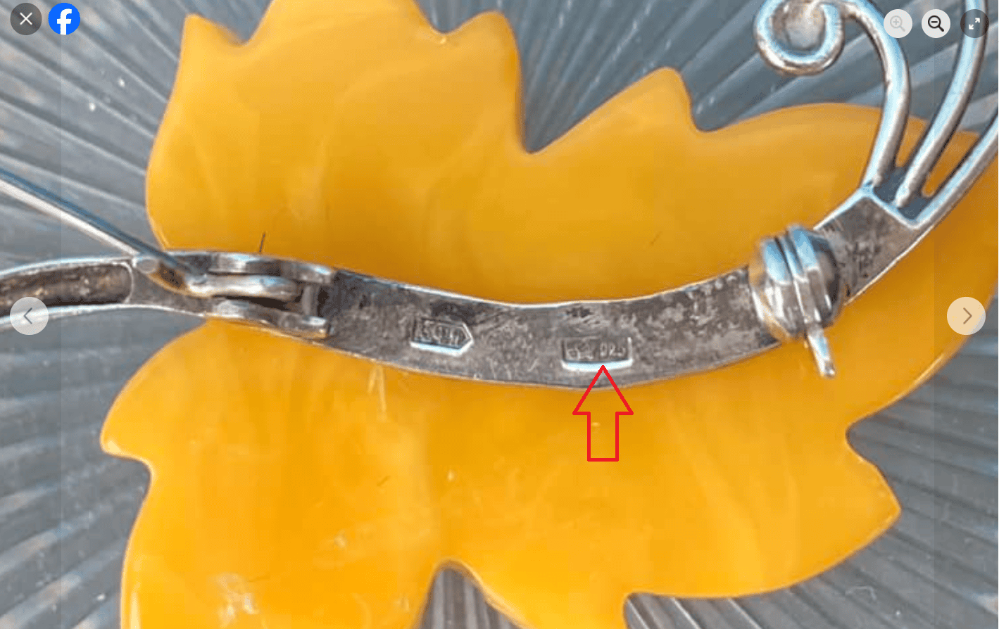 Russian sterling silver hallmark, a modern example