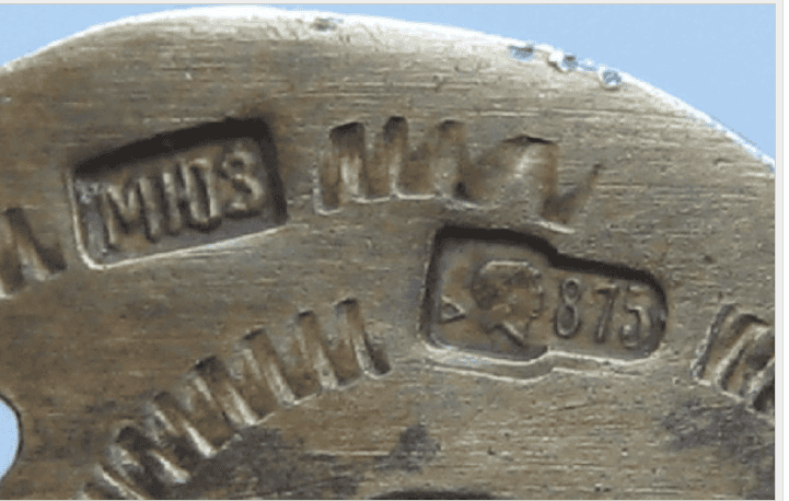 Soviet silver hallmark example 1