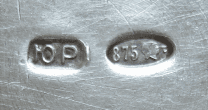 Soviet silver hallmark example 2