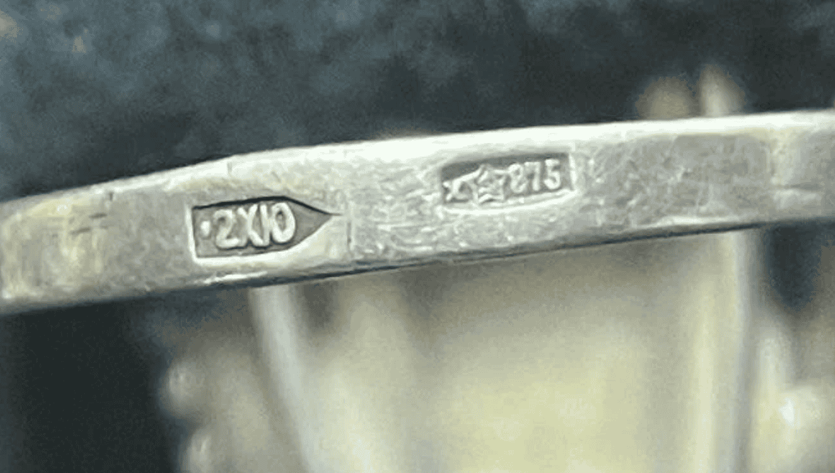 Soviet silver hallmark example 5