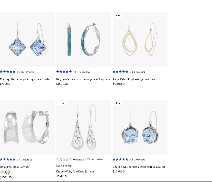 Sterling silver jewelry example 2