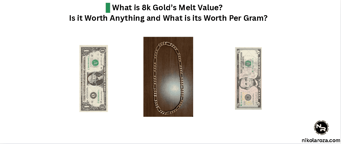 What is 8k Gold’s Melt Value? Is it Worth Anything and What is its Worth Per Gram?