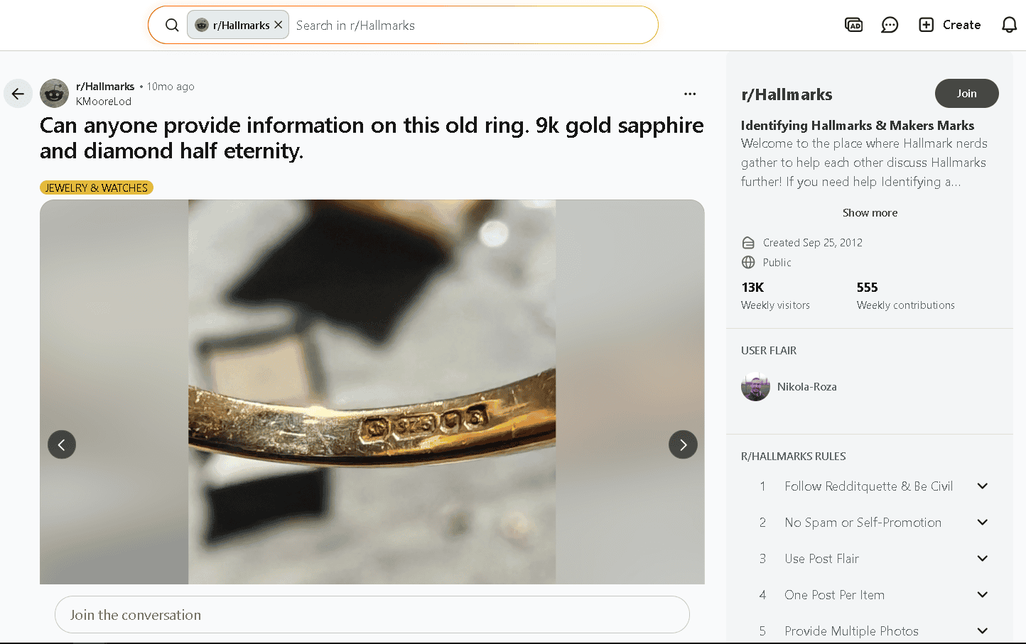 9k gold hallmark example 3.