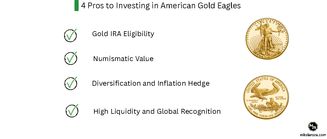 4 Pros to Investing in American Gold Eagles