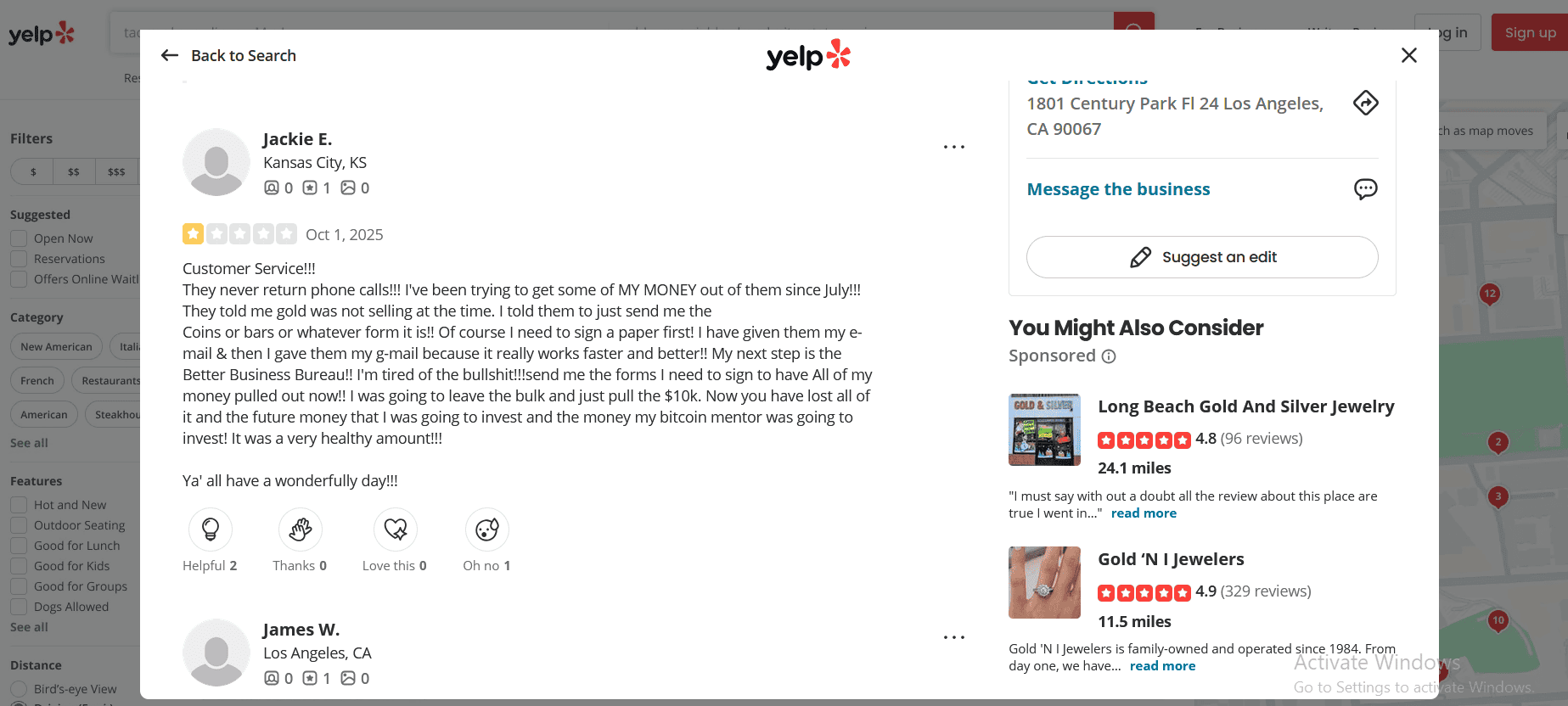 Bishop Gold Group customer complaint about customer service and difficulty to get their money.