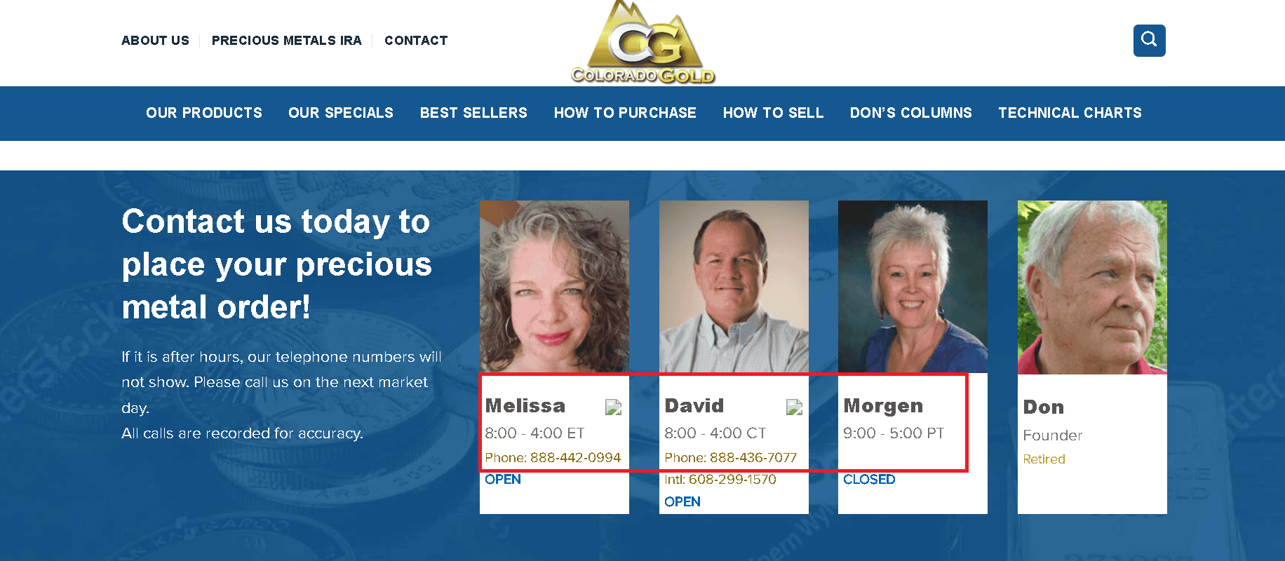 Colorado Gold customer support- good, but limited by small staff