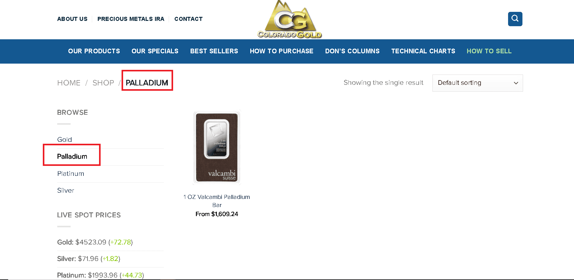 Colorado Gold sells palladium products