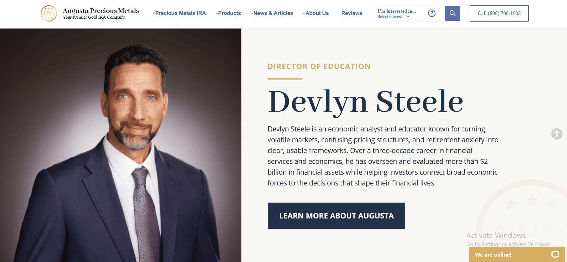 Devlyn Steele is the chief economist of Augusta Precious Metals.