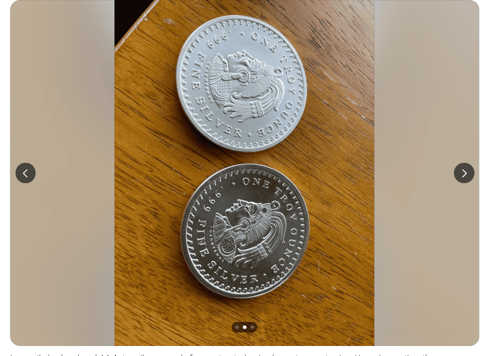 Fake silver rounds example 3