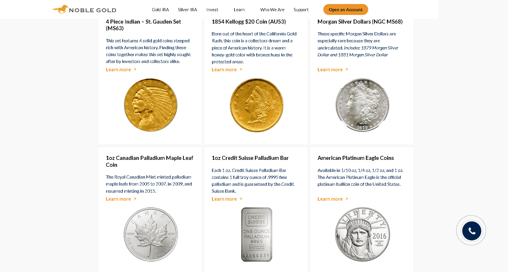 Noble Gold Investments sells rare coins to investors