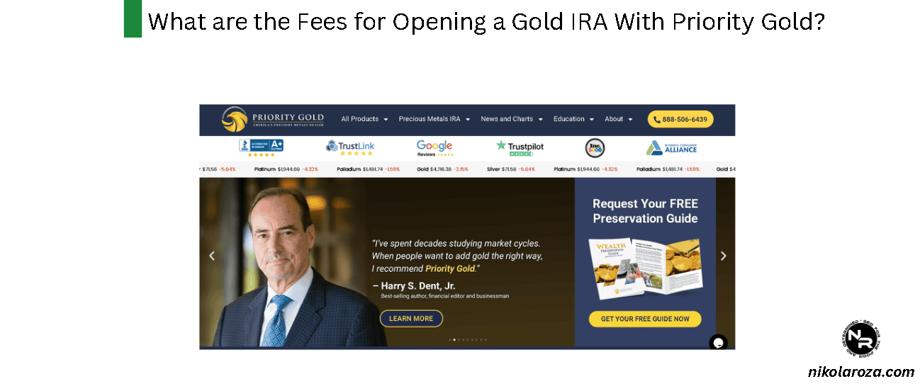 What are the Fees for Opening a Gold IRA With Priority Gold?