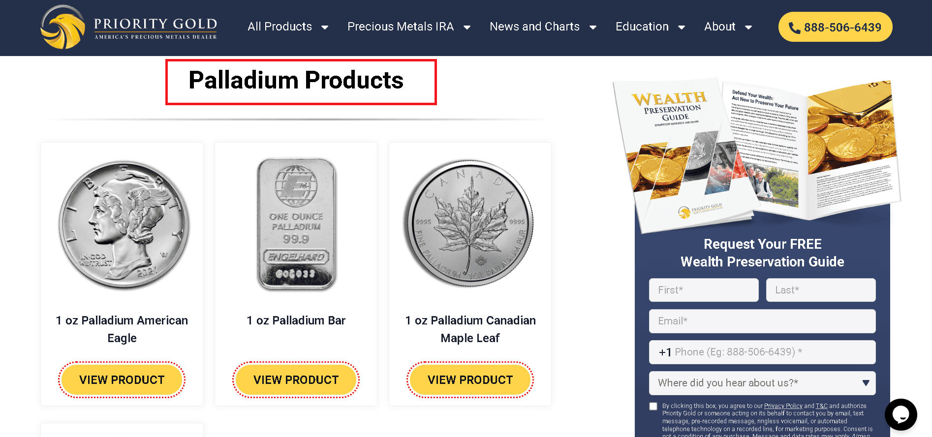 Priority Gold sells palladium products