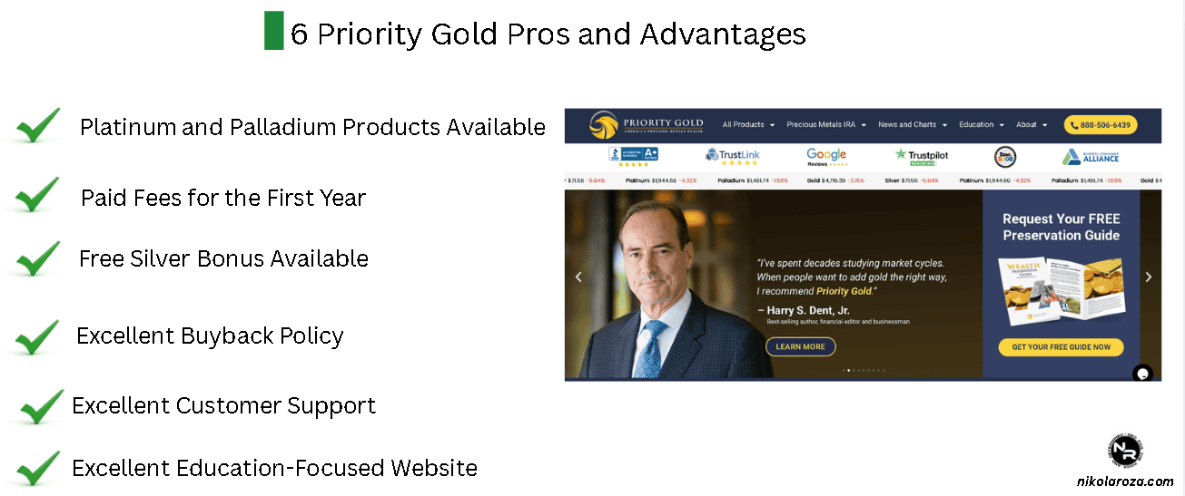 6 Pros to Opening a Gold IRA With Priority Gold