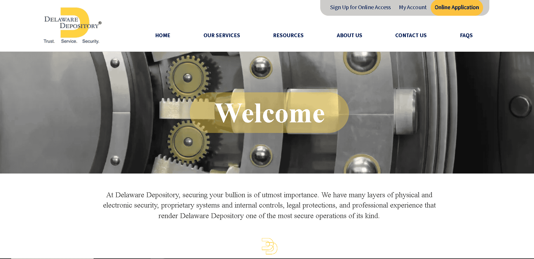 Priority Gold works with Delaware Depository