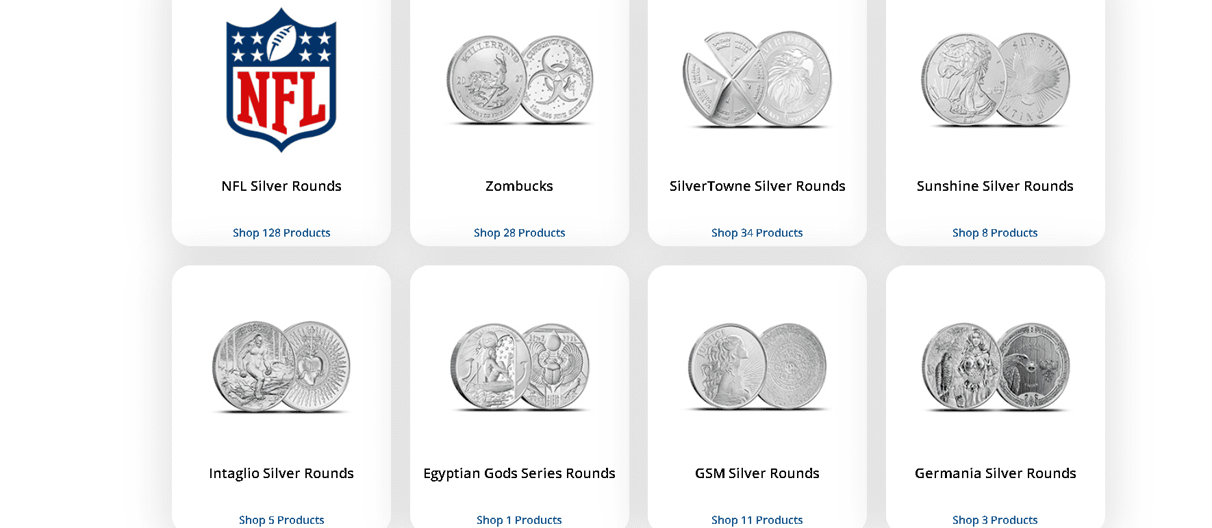 Many silver rounds example