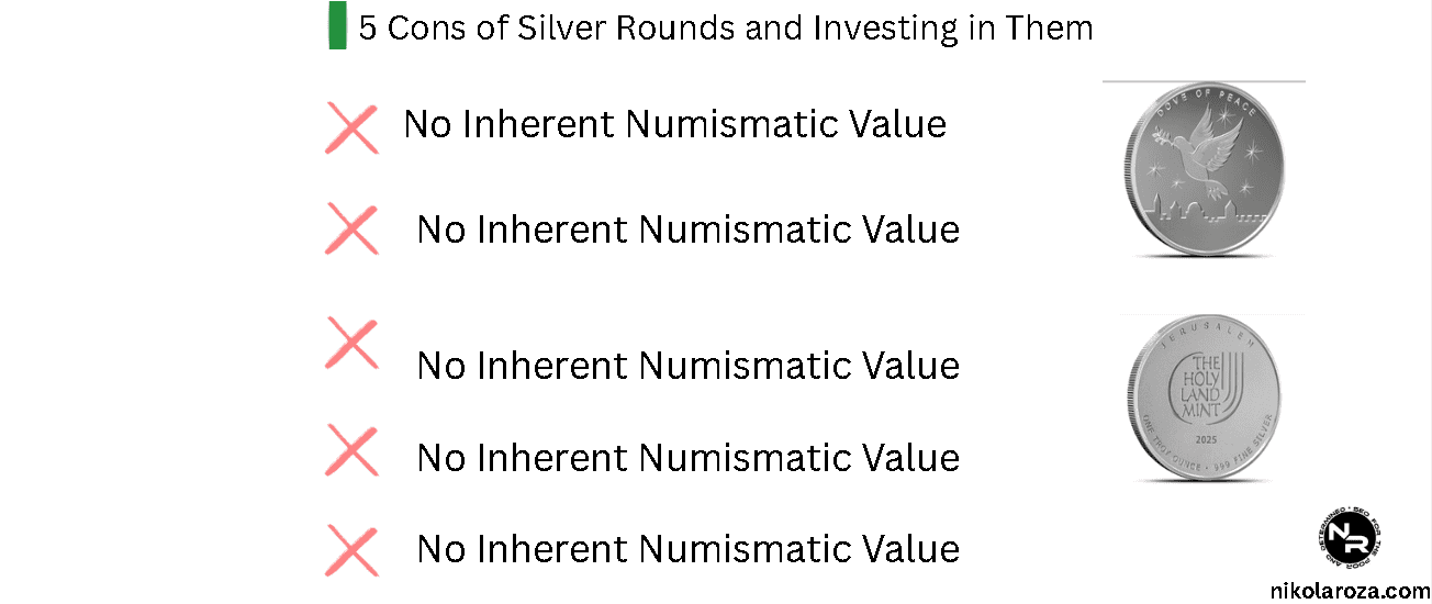 5 Cons of Silver Rounds and Investing in Them