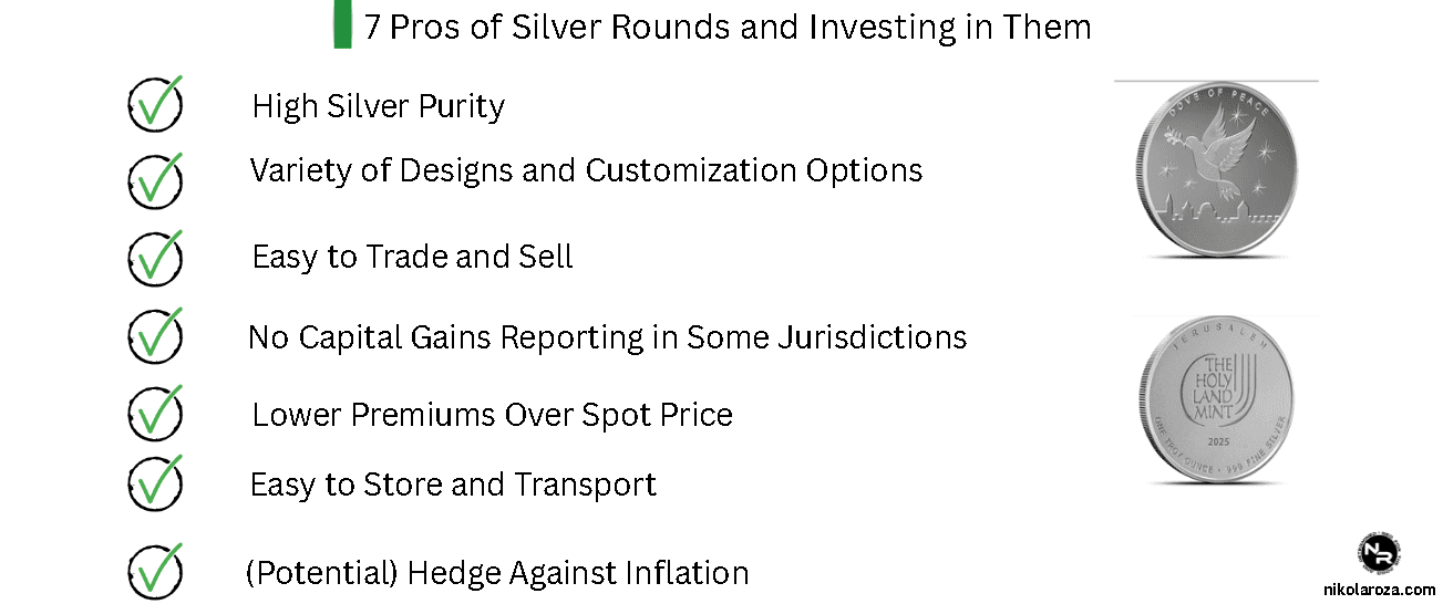7 Pros of Silver Rounds and Investing in Them