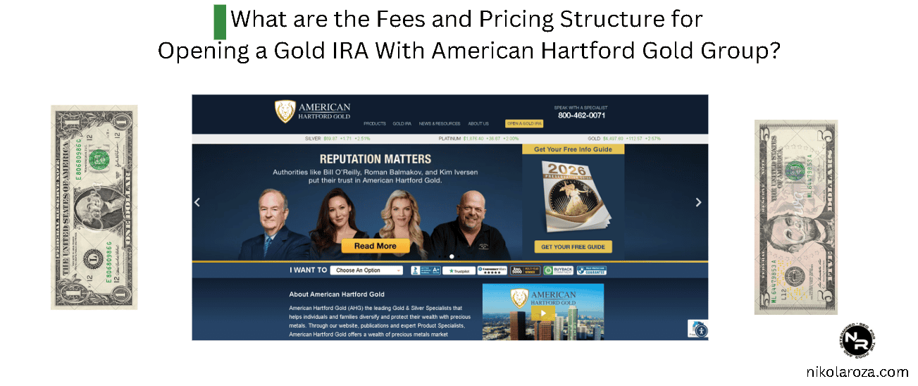 What are the Fees and Pricing Structure for Opening a Gold IRA With American Hartford Gold Group?
