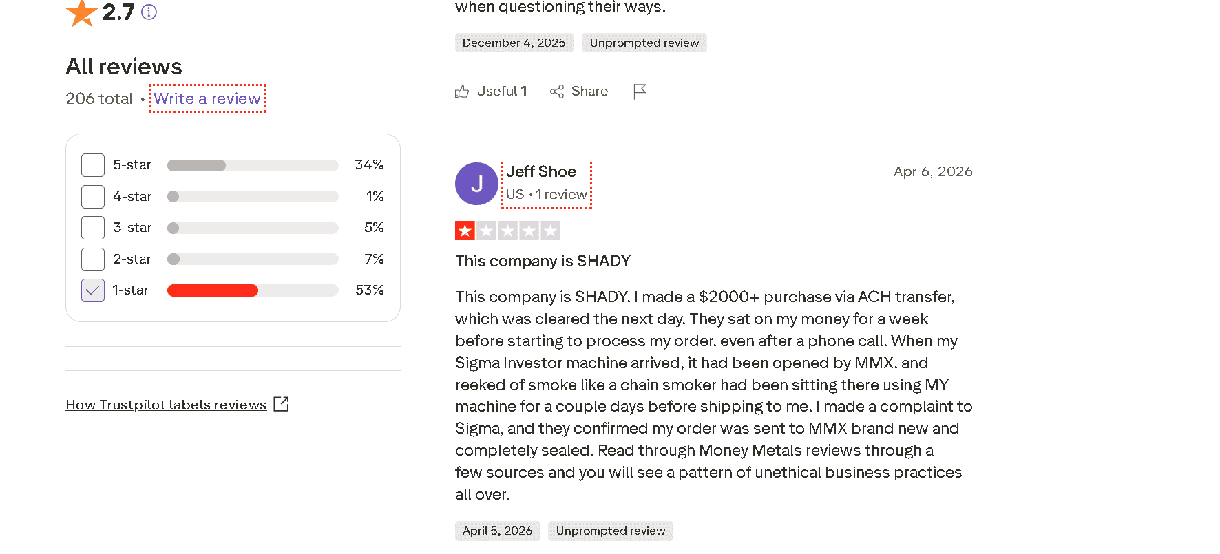 Money Metals Exchange customer review and complaint about double charging their credit card.