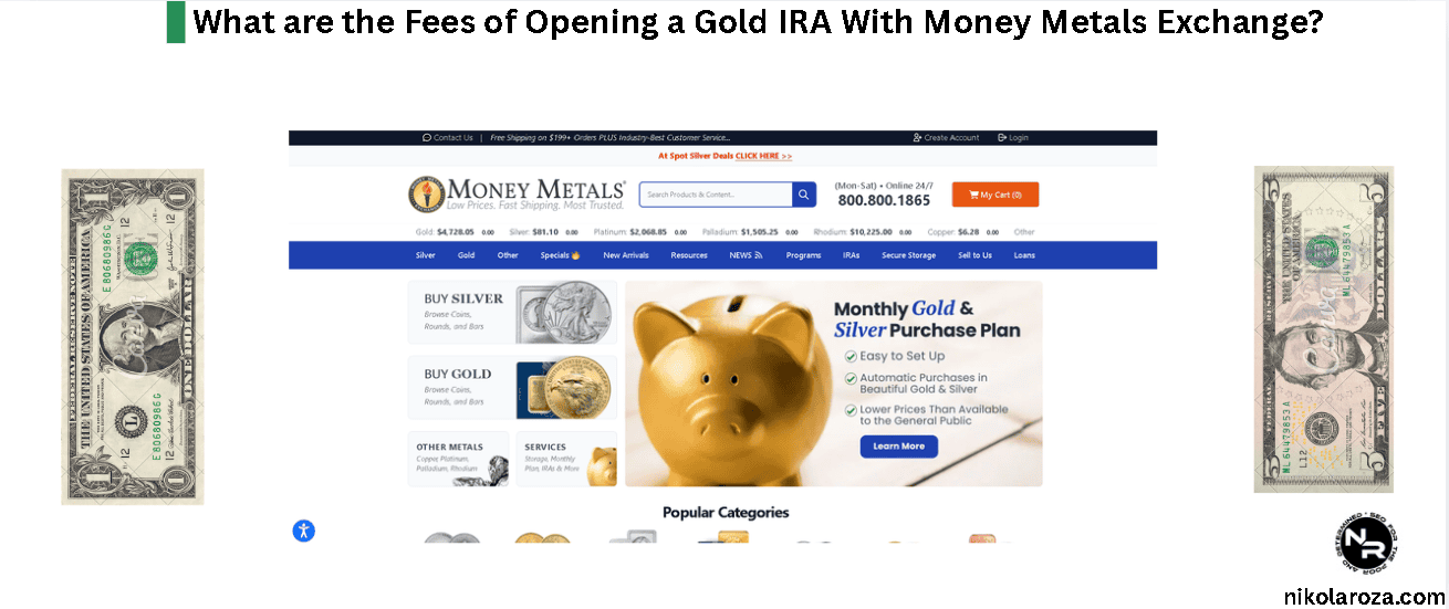 What are the Fees of Opening a Gold IRA With Money Metals Exchange?