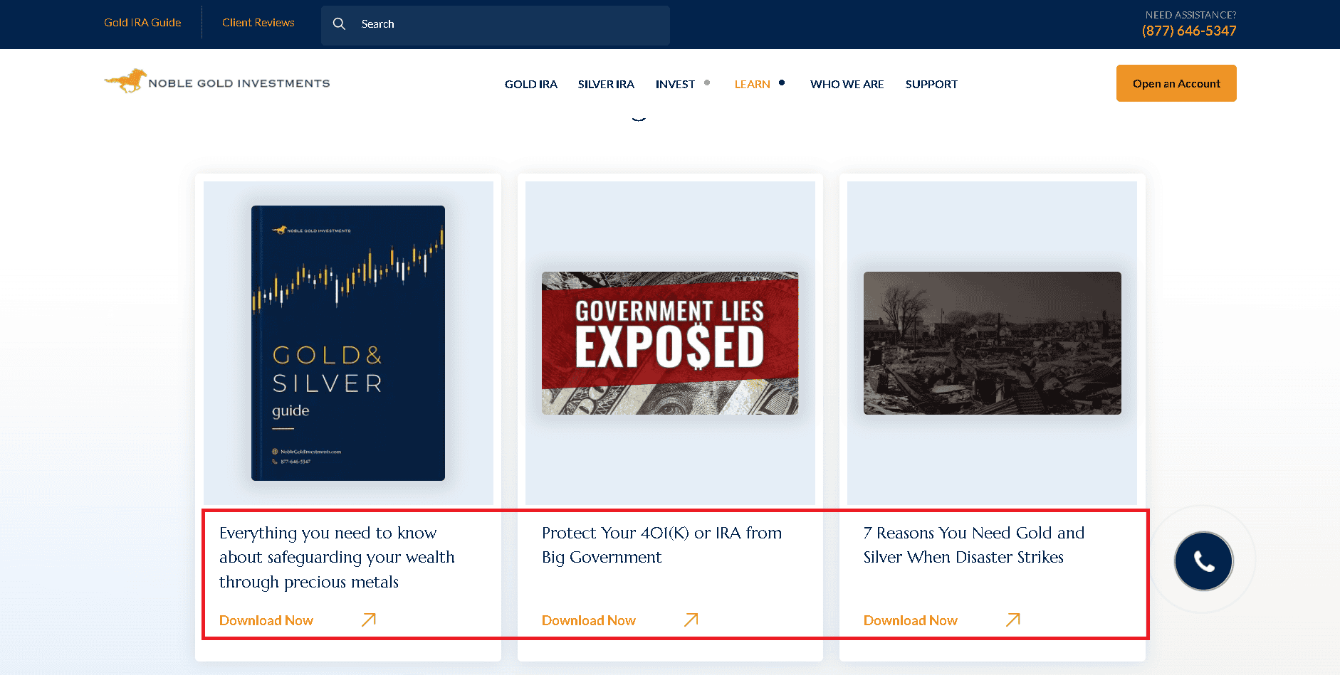 Noble Gold Investments free e-books on all topics related to precious metals investing.