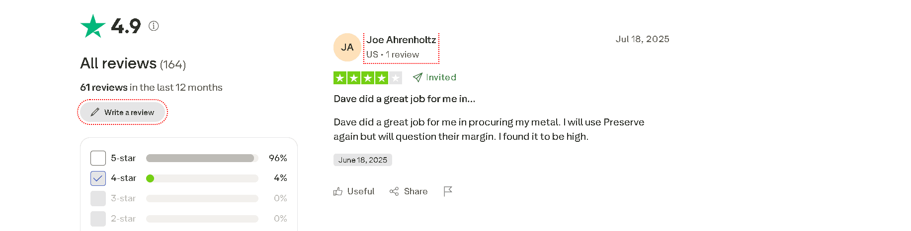 Preserve Gold customer review 2.