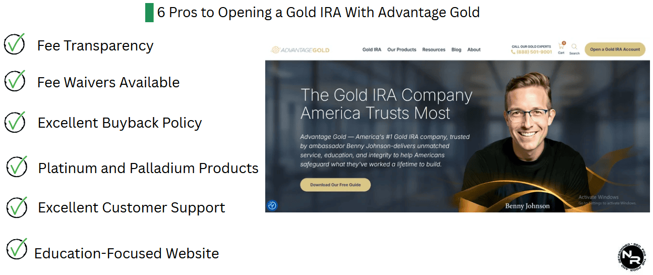 6 Pros to Opening a Gold IRA With Advantage Gold
