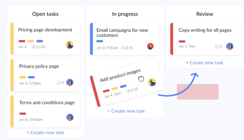 Workast's project management.